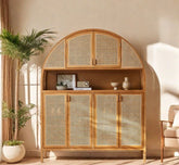 Gharaana Credenza Hutches Ratn Wooden Full Size Crockery Cabinet